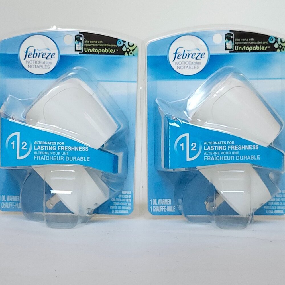 FEBREZE Noticables Plug Ins Lot of 2 BNIP SEALED Oil Warmer